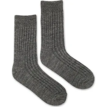 Dámské ponožky Vlněné ponožky Vlnáč žebro s lemem, šedé L (43-46)