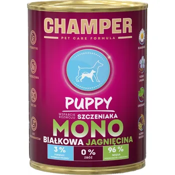 Krmivo pro psa CHAMPER PUPPY JEHNĚČÍ 400 g