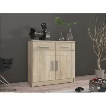 Komoda Kombinovaná komoda PARISA - šířka 69 cm, dub sonoma