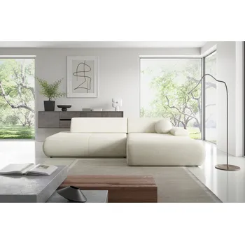 Sedací souprava Rozkládací rohová sedačka s úložným prostorem SURREY 1 - ecru, pravý roh