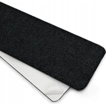 Nášlap na schod Schodový kobereček samolepicí, protiskluzový 76x20 cm, černý, 15 ks