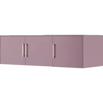 Nástavec na skříň Třídveřová nástavba na šatní skříň 147 AGNESA - švestka