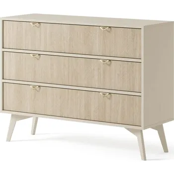 Komoda Komoda s šuplíky MEDEA - pískově béžová / jedle