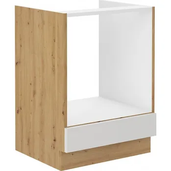 Kuchyňská linka Sporáková skříňka ADARA - šířka 60 cm, bílá / dub artisan