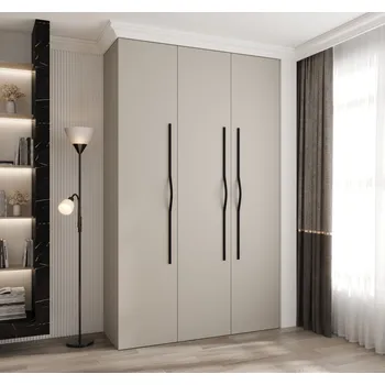 Šatní skříň Šatní skříň s policemi 150/50 LORENA 2 - kašmír / černá