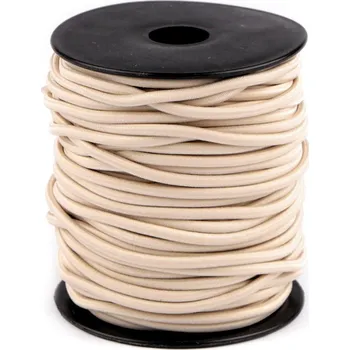 Textilie Kulatá pruženka Ø3 mm, střední, 2 béžová světlá