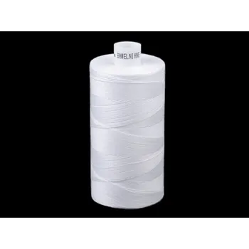 Nit Bavlněné nitě 1000 m, střední, 0400 bílá