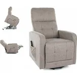 Elektrické relaxační křeslo pro seniory se zvedacím mechanismem - béžové