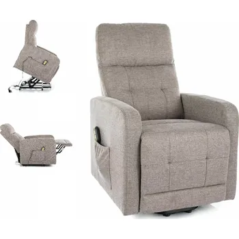 Křeslo Elektrické relaxační křeslo pro seniory se zvedacím mechanismem - béžové