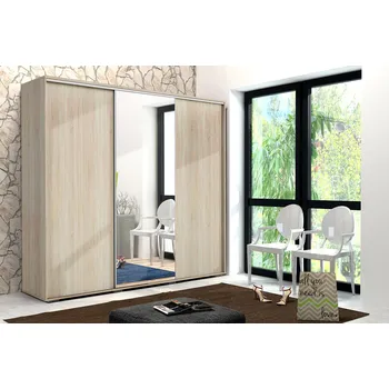 Šatní skříň Třídveřová šatní skříň 278/215 LEONARDO - dub sonoma