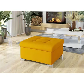 Taburet Taburetka do obýváku NELLI 1 - žlutá 1