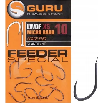 Rybářský háček Guru Feeder Special XS Háčky s protihrotem 10 ks