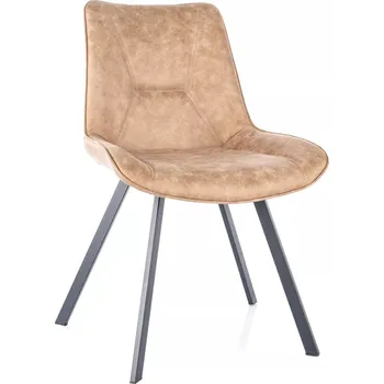 Jídelní židle Čalouněná jídelní židle MADDIE - béžová / černá