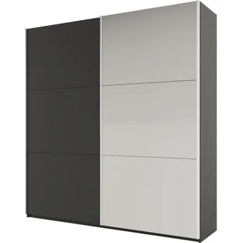 Šatní skříň Šatní skříň 225 EUDORA se zrcadlem - grafit
