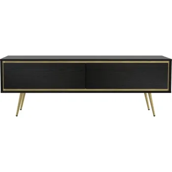 Televizní stolek Televizní stolek ALDANA - černý grafit