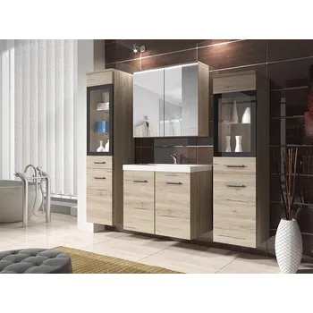 Koupelnový nábytek Nábytek do koupelny YUKO 2 - dub san remo + umyvadlo ZDARMA