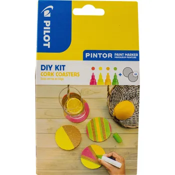 Kreativní sada fixů a podložek pod hrnek Pilot