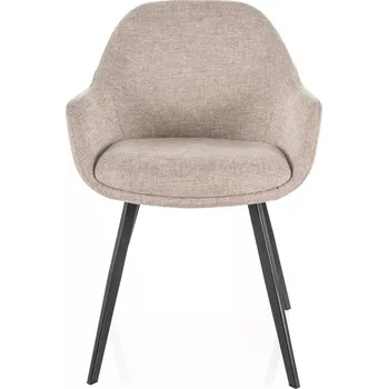 Jídelní židle Čalouněná jídelní židle SAGHAR - béžová / černá