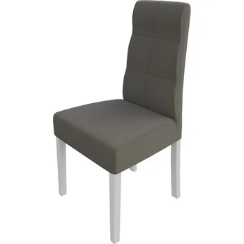 Jídelní židle Jídelní židle MOVILE 37 - bílá / šedá ekokůže