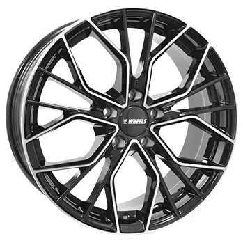 Disk Alu kola IT WHEELS TIARA, 20x8.5 5x112 ET45, černá lesklá + leštění (zátěžová)