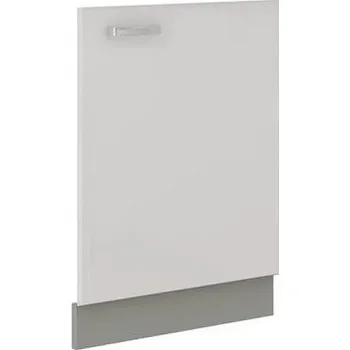 Kuchyňská skříňka Dvířka ke kuchyňské lince GENJI - 713x596 mm, šedé / lesklé bílé