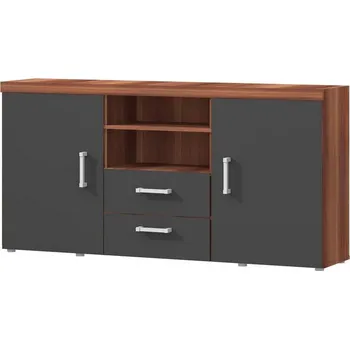 Komoda Kombinovaná komoda CHENG 2 - švestka / grafitová