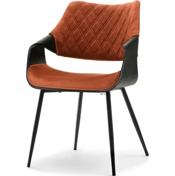 Jídelní židle Designová jídelní židle NENET - černá / měděná