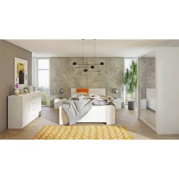 Ložnicová sestava Nábytek do ložnice s postelí 160x200 CORTLAND 1 - bílý