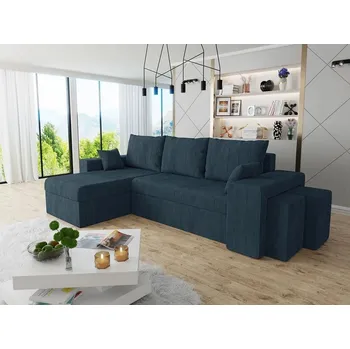 Sedací souprava Sedací souprava s taburety TIMRA - pruská modř