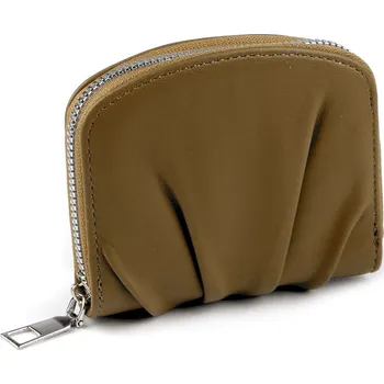 Peněženka Dámská peněženka řasená 10x11 cm, střední, 3 zelená khaki