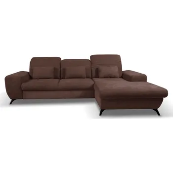 Sedací souprava Rohová sedačka rozkládací JASPERA - ořechová, pravý roh