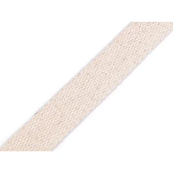 Bavlněný popruh šíře 20 mm, střední, 1 režná