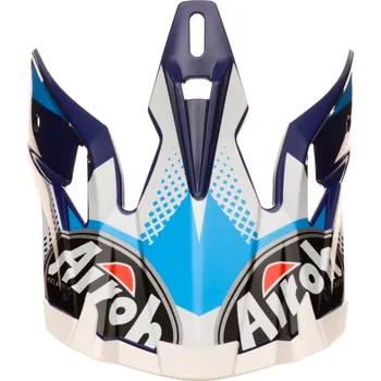 Motodoplněk náhradní kšilt pro přilby AVIATOR 2.2 Flash, AIROH (modrá/bílá) 6543