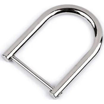 Polokroužek šroubovací na kabelku šíře 28 mm, střední, 1 nikl