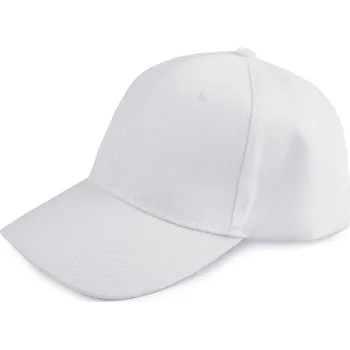 Kšiltovka Kšiltovka unisex vhodná k dozdobení, velké, 1 bílá