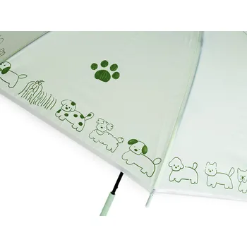 Dětský vystřelovací deštník, střední, 9 mentolová tlapka