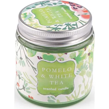 Svíčka Vonná svíčka ve skle 70 g, střední, 3 (Pomelo &amp; white tea) zelená sv.