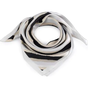 Šátek Saténový šátek 70x70 cm, velké, 1 béžová světlá