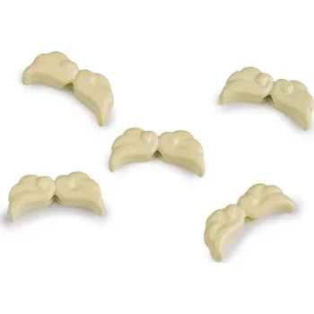 Ozdobný díl andělská křídla lakovaná 6x12 mm, střední, 2 béžová nejsv.