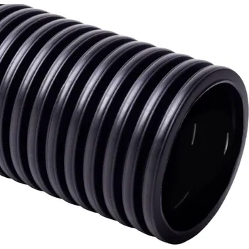 Kanalizační potrubí Trubka drenážní neperforovaná DN65 černá – 50 m