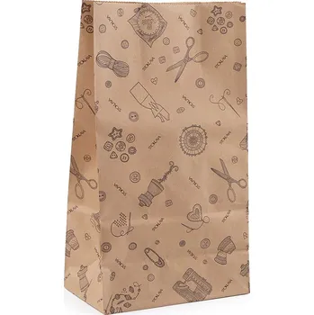 Dárková taška Papírový sáček 15x28 cm, střední, hnědá přírodní