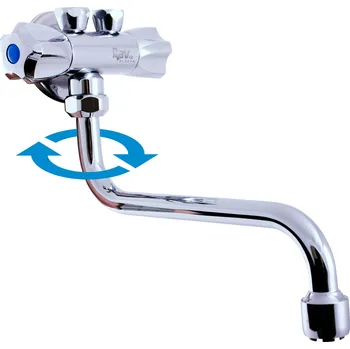 Vodovodní baterie Umyvadlová/dřezová baterie pro nízkotlaké ohřívače, Chrom EM001/21, RAV Slezák