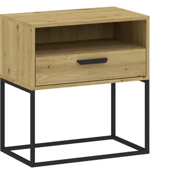 Noční stolek Noční stolek s poličkou a šuplíkem MARETA 7 - dub artisan