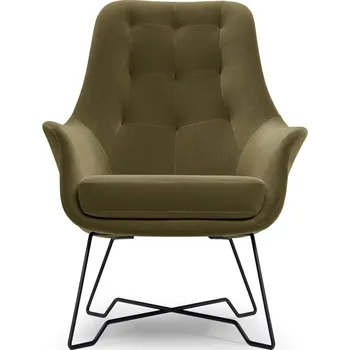 Křeslo Čalouněné konferenční křeslo GANDER - olivové