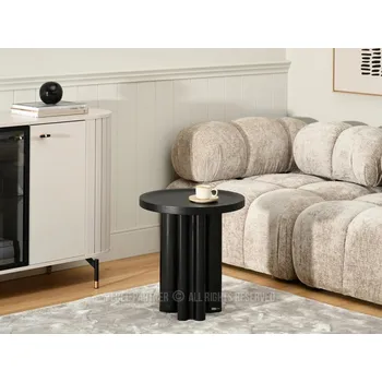 Konferenční stolek Kulatý konferenční stolek BERT - černý