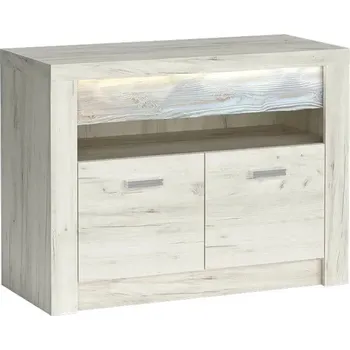 Televizní stolek TV stolek BESS - dub kraft bílý