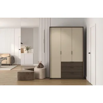 Šatní skříň Šatní skříň 140 cm DEMETRA - béžová / dub dunin