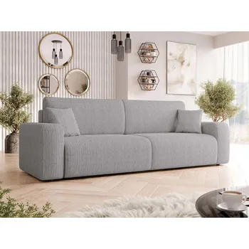 Pohovka Pohovka s úložným prostorem CLEBURNE - světlá šedá