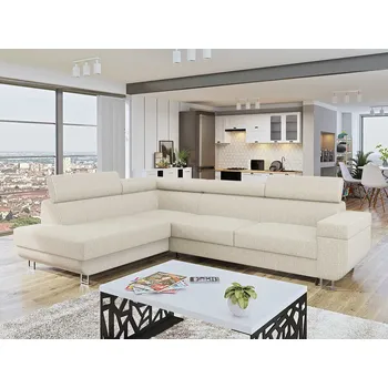 Sedací souprava Rohová sedací souprava FAYA - krémová, levý roh