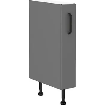 Kuchyňská skříňka Výsuvná skříňka NELJA - šířka 15 cm, antracit